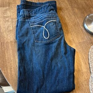 Calvin Klein Women's Boot Cut Jeans - Dark Blue